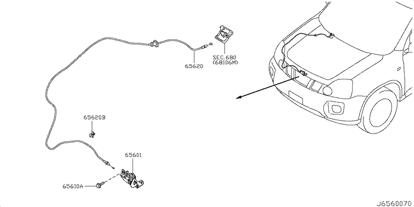 Hood lock control