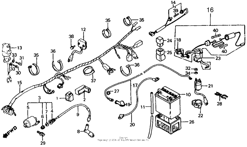 Wire harness + rectifier