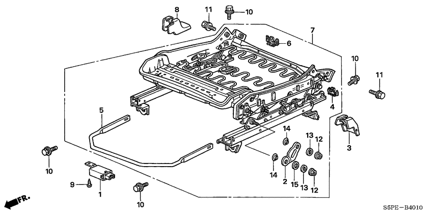 Front seat components