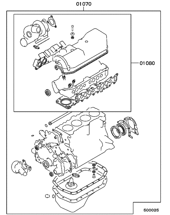 Engine overhaul gasket kit