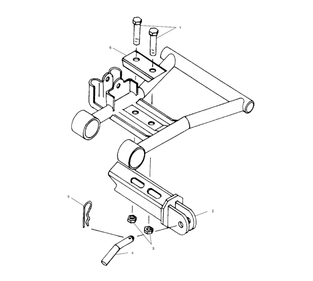 Three-point hitch a-arm mounting