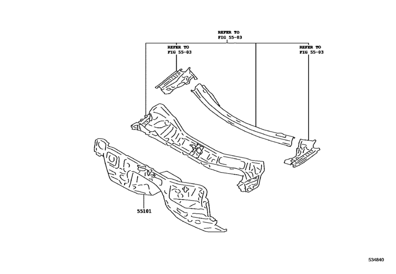 Front Fender Apron & Dash Panel