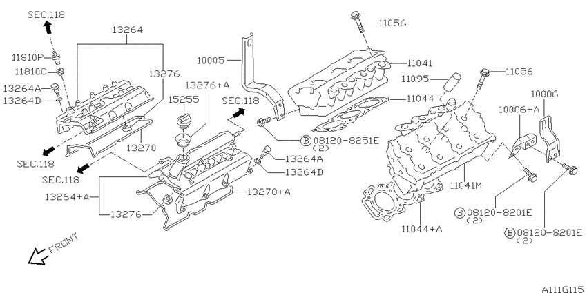 Cylinder head & rocker cover