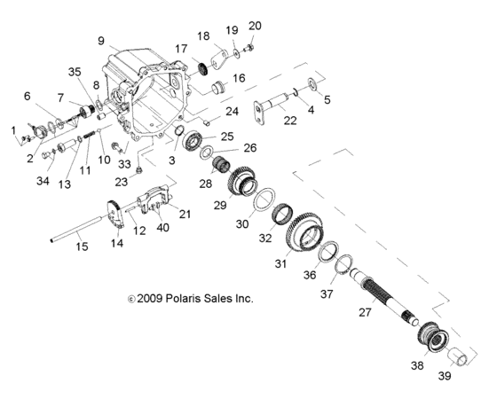 Drive train, main gearcase intl comp 2