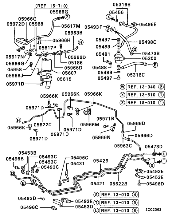 Fuel line & vapor gas control