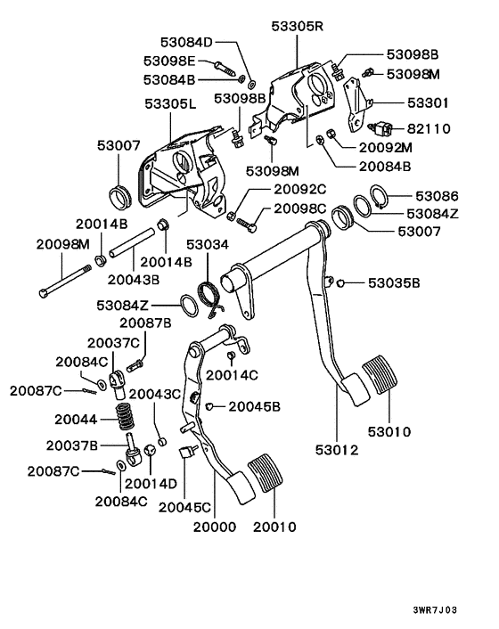 Brake & clutch pedal