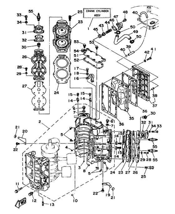 Cylinder crankcase
