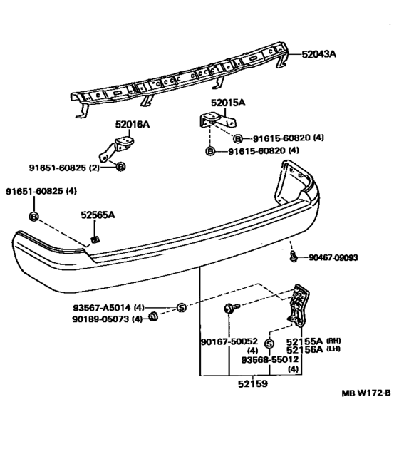 Rear Bumper & Bumper Stay