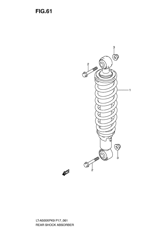 Rear shock absorber