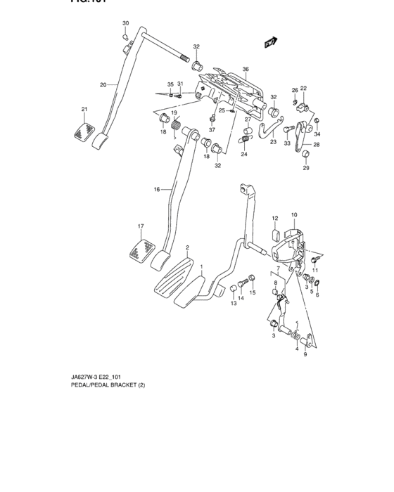 Pedal and pedal bracket