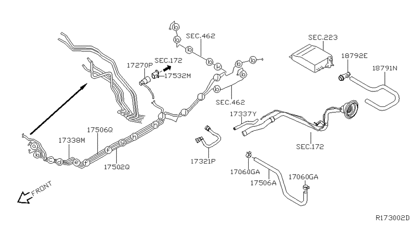 Fuel piping