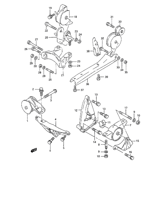 Engine mounting