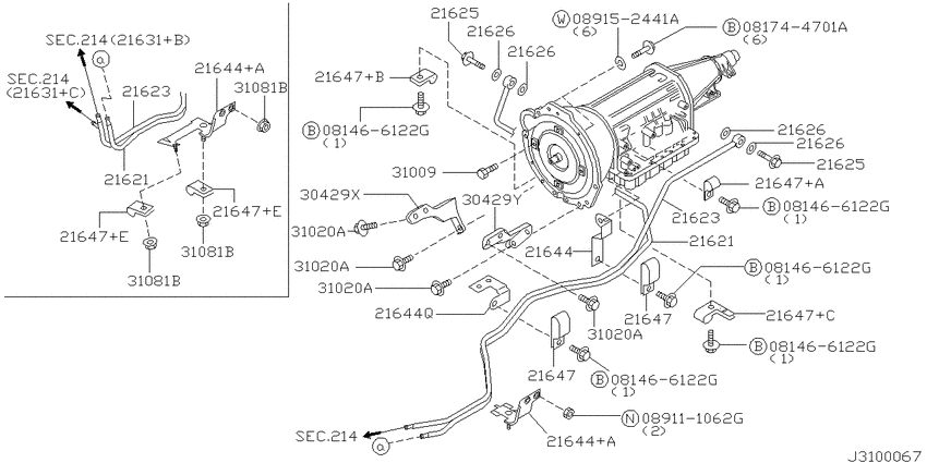 Auto transmission,transaxle & fitting