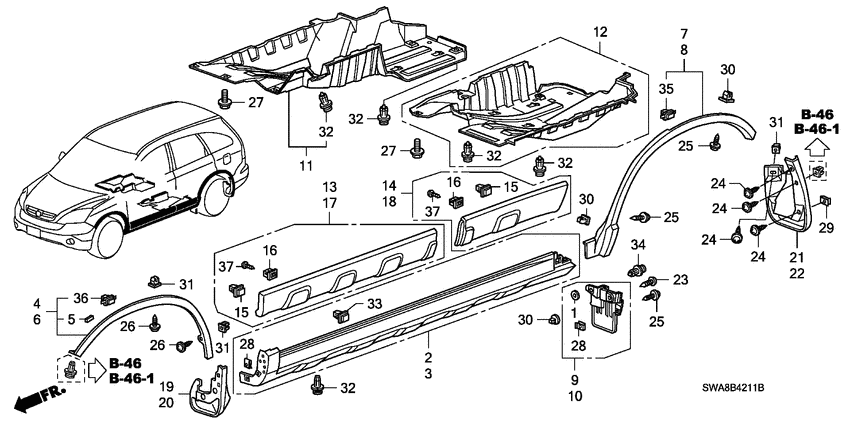 Side sill garnish/ protector