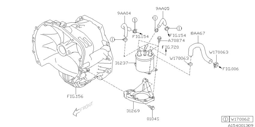 At, transmission case