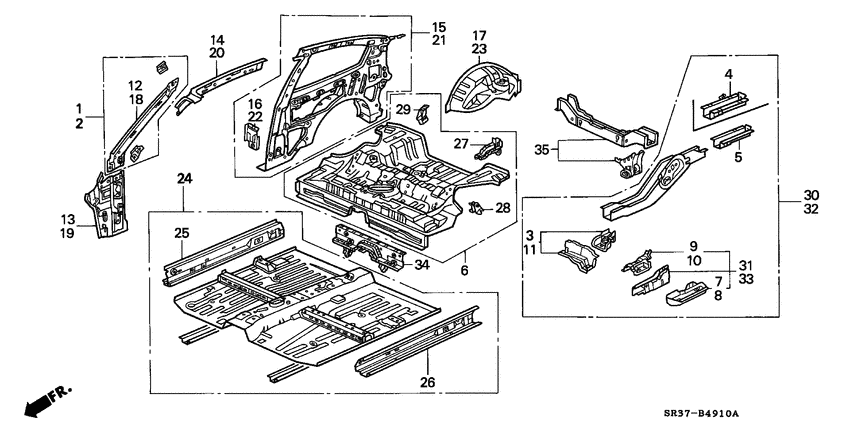 Body structure components
