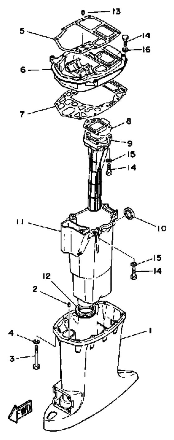 Upper casing