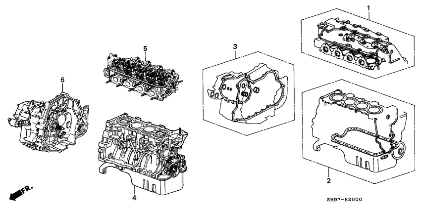 Gasket kit/ transmission assy.