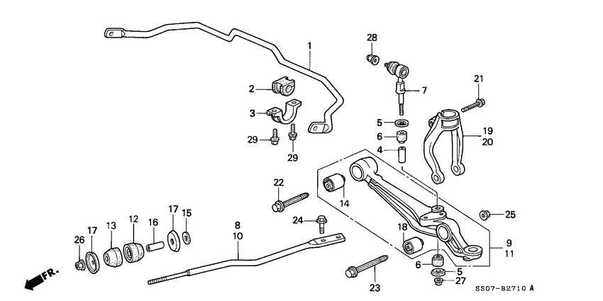 Front stabilizer/ front lower arm