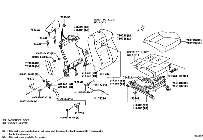 Front Seat & Seat Track
