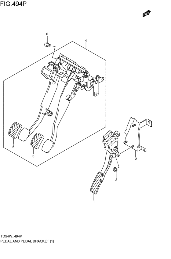 pedal / pedal bracket