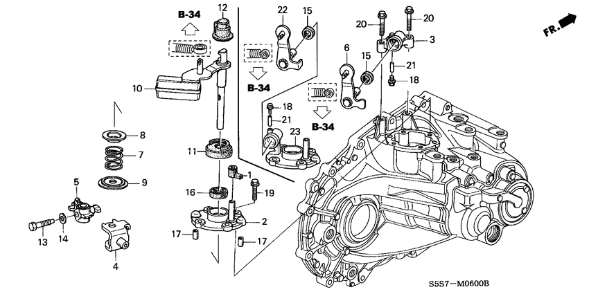 Shift arm/shift lever