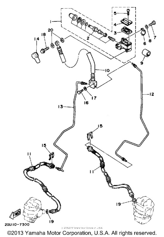Front master cylinder