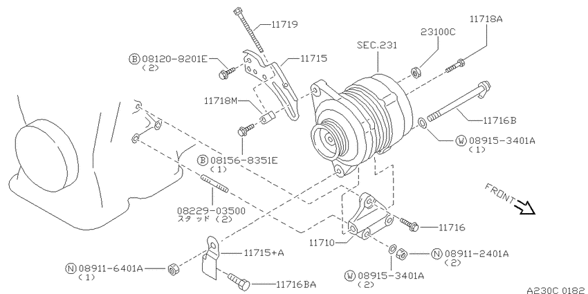 Alternator fitting