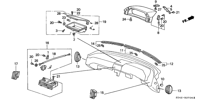Instrument panel upper