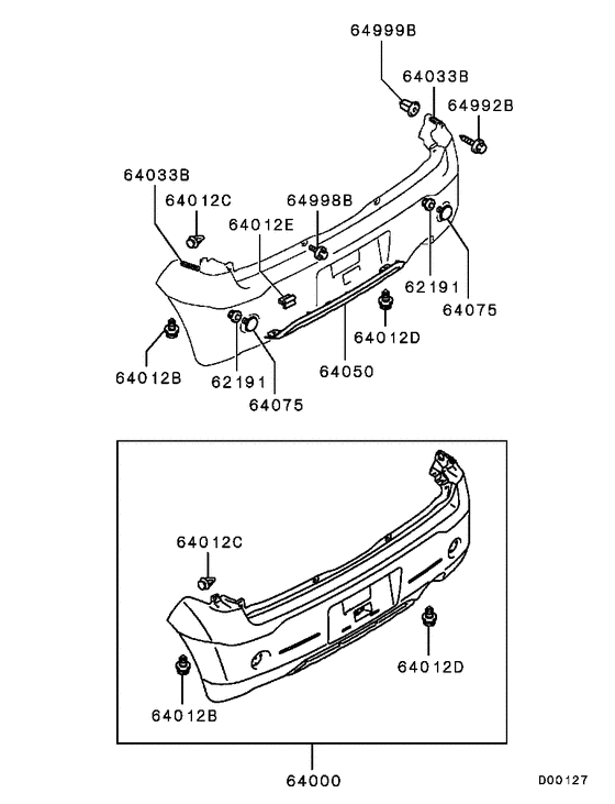 Rear bumper & support