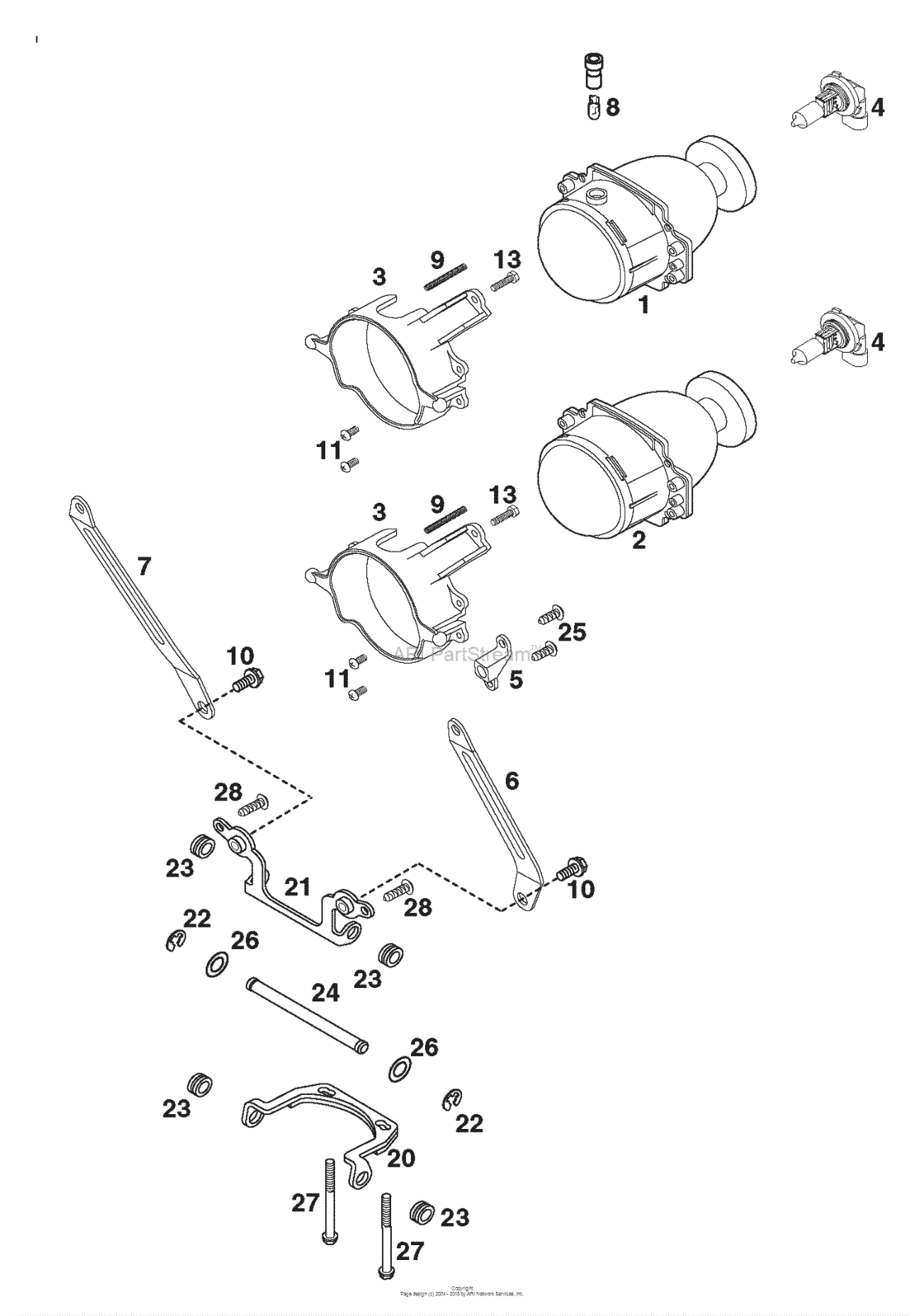Head Light, Support