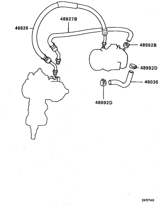 Power steering oil line