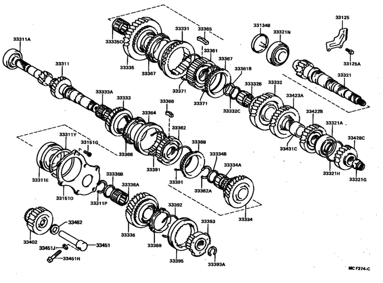 Transmission Gear (Mtm) for 1987 - 1989 Toyota CELICA ST165 | Europe ...