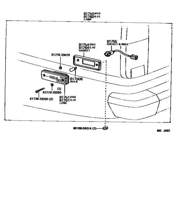 Rear Side Marker Lamp
