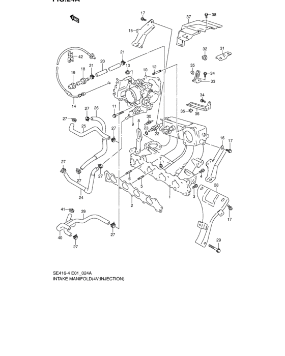 Intake manifold and throttle body