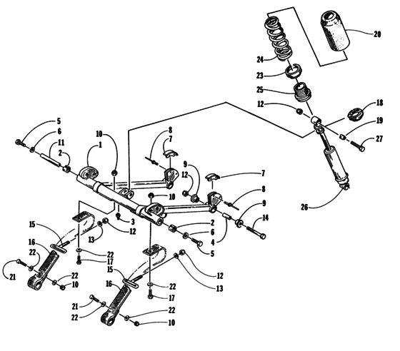 Rear Suspension Front Arm Assembly