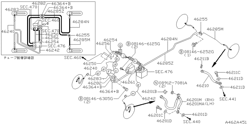 Brake piping & control