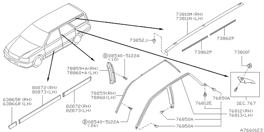 Body side moulding