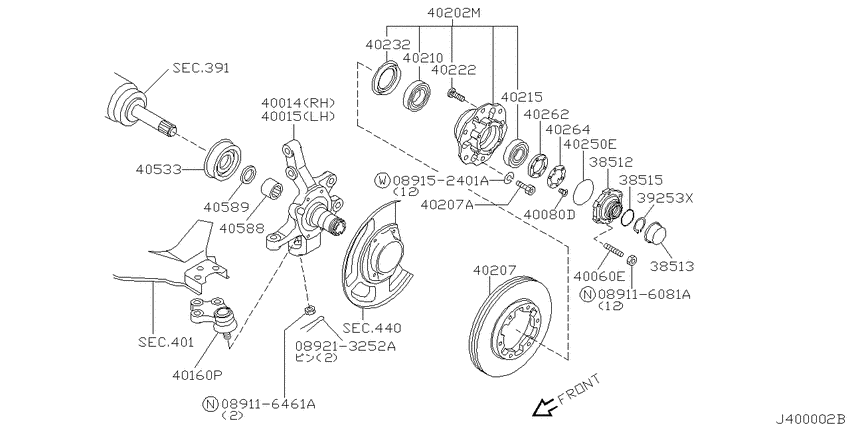 Front axle