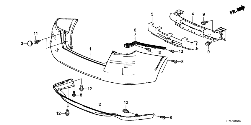 Rear bumper