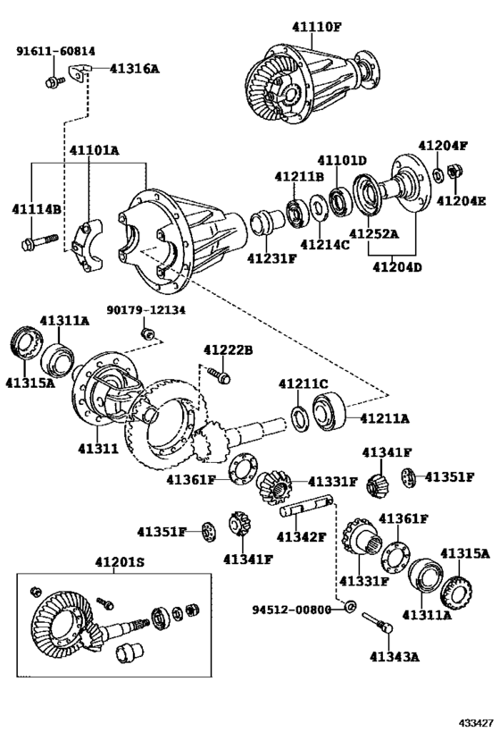 Front Axle Housing & Differential
