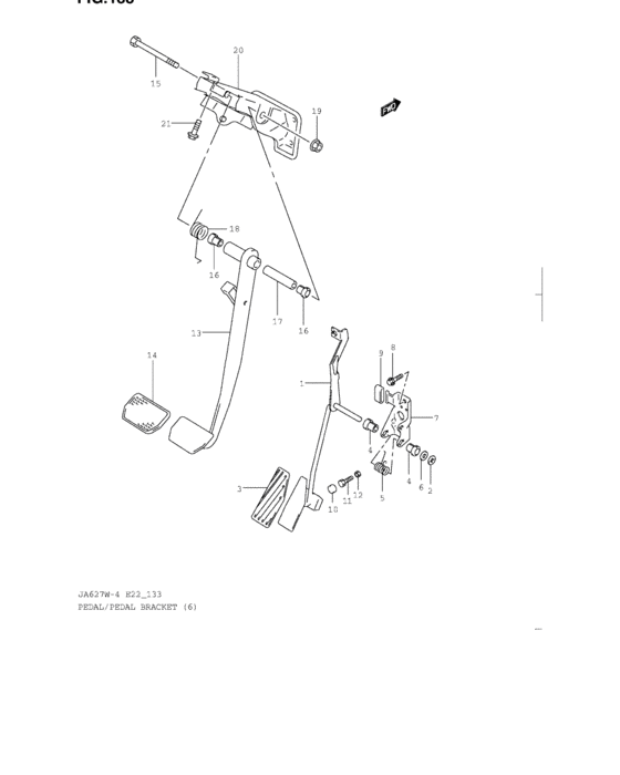 Pedal and pedal bracket