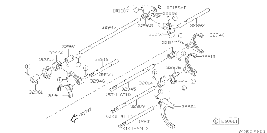 Mt, shifter fork & shifter rail