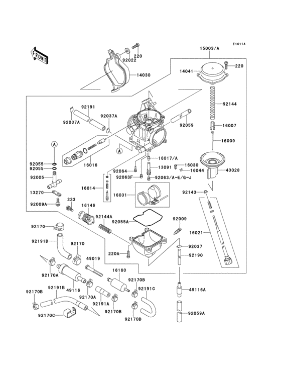 Carburetor(1/3)(vf400ae520628-)