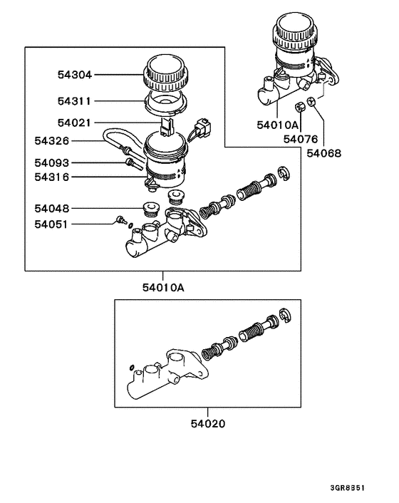 Brake master cylinder