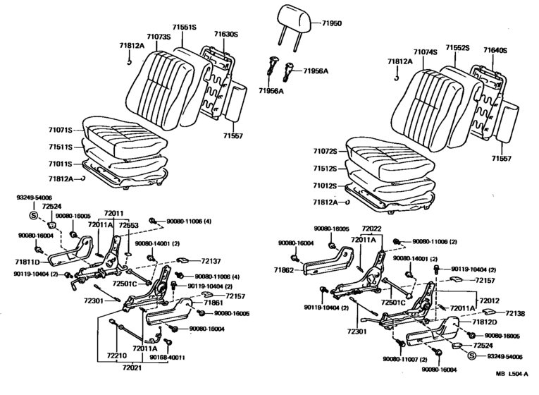 Front Seat & Seat Track