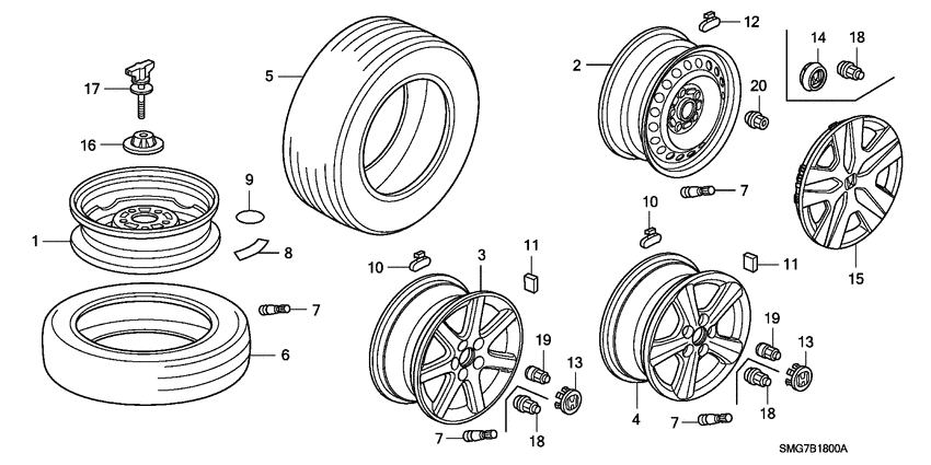 Tire/wheel disks