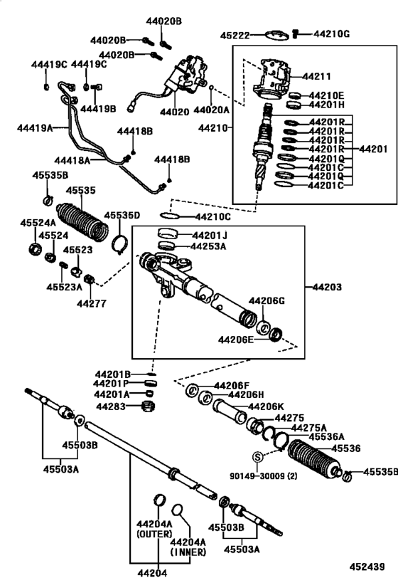Front Steering Gear & Link