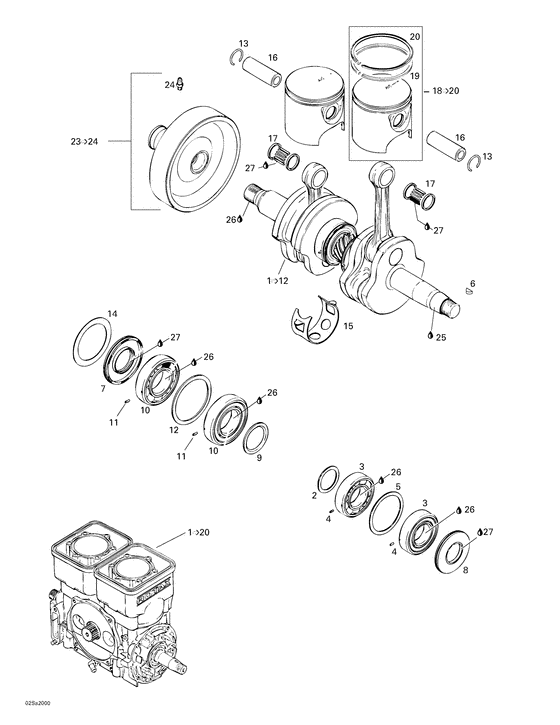 01- crankshaft and pistons