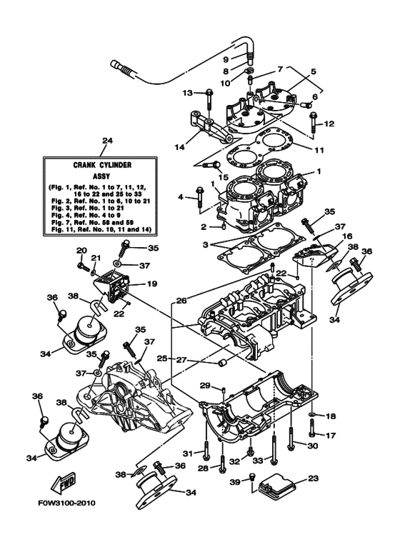 Cylinder & crankcase 1